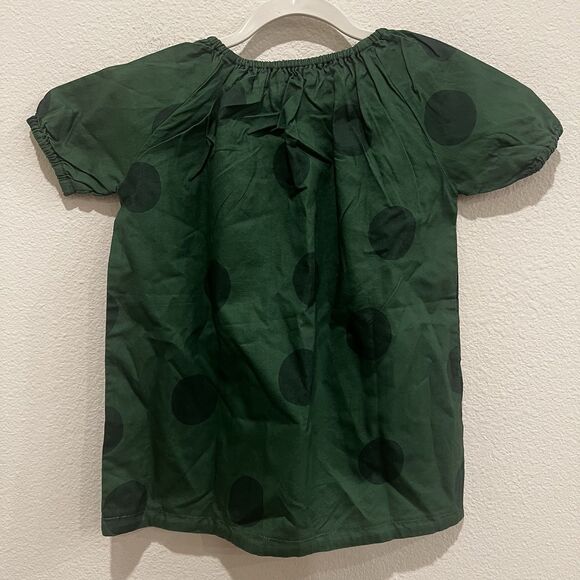 La Paloma Girls Parker Dress In Evergreen Polka Dot 2-3 Yrs Holidays Party Pics - Picture 5 of 7